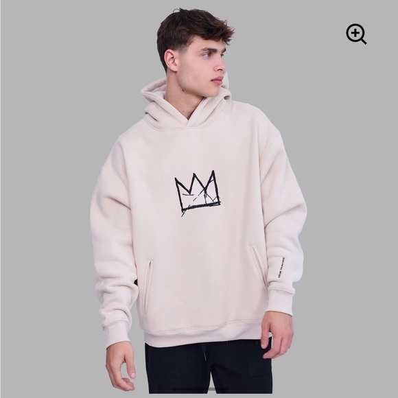 Blvck x Basquiat 'Crown' Hoodie Cream - Picture 6 of 7